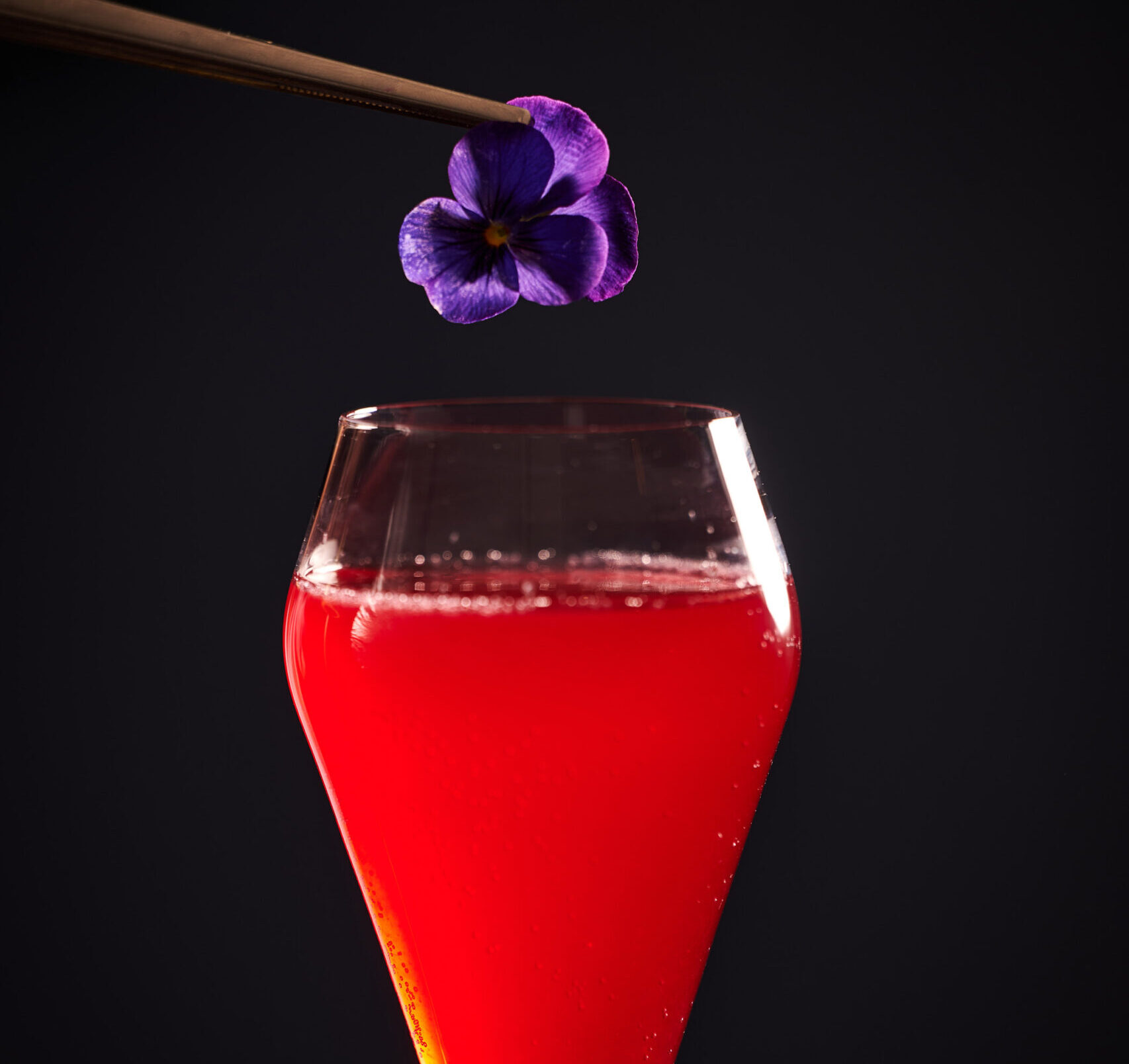 The Cabinet cocktail with flower